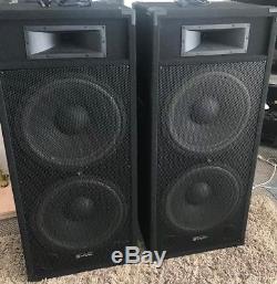 powered dj speakers pair