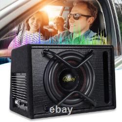 10 5800W GSD-1066A Under Seat Slim Powered Subwoofer Enclosure and Audio Cable