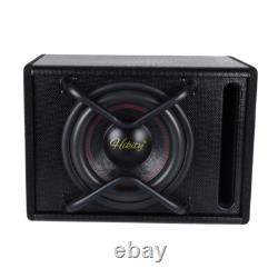 10 5800W GSD-1066A Under Seat Slim Powered Subwoofer Enclosure and Audio Cable