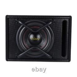 10 5800W GSD-1066A Under Seat Slim Powered Subwoofer Enclosure and Audio Cable