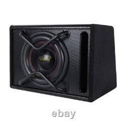 10 5800W GSD-1066A Under Seat Slim Powered Subwoofer Enclosure and Audio Cable