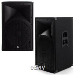 15 Inch Active Powered PA Speakers 500w RMS 4000 Peak System With Bluetooth PAIR