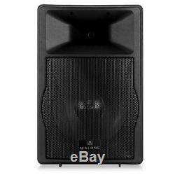 15 Powered Dj Pa Speaker Pair With Equalizers 1500w Abs Free P&p Special Offer