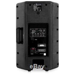15 Powered Dj Pa Speaker Pair With Equalizers 1500w Abs Free P&p Special Offer