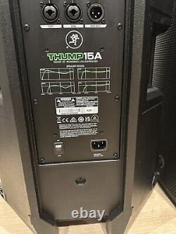 2X Mackie Thump 15A 15 1300W Powered Loudspeakers Active PA Speakers Black PAIR