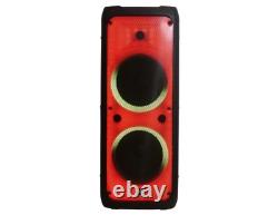 2 MR DJ FLAME5500LED Bluetooth PA Party Speakers Liquid Crystal LED 2 x 12 TWS