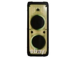 2 MR DJ FLAME5500LED Bluetooth PA Party Speakers Liquid Crystal LED 2 x 12 TWS