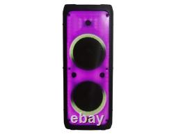 2 MR DJ FLAME5500LED Bluetooth PA Party Speakers Liquid Crystal LED 2 x 12 TWS
