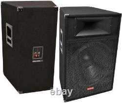2 Mr Dj Patron PSS-1700 Pro Audio Single 15 Passive 2-Way DJ/PA Loudspeaker