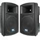 2 POWERED 12 SEISMIC AUDIO PA SPEAKERS Active DJ Band