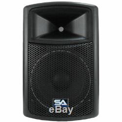 2 POWERED 12 SEISMIC AUDIO PA SPEAKERS Active DJ Band