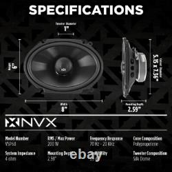 2-Way Coaxial Car Speakers with 600W Power Unmatched Listening Experience