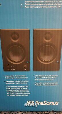 2 (pair) of PreSonus Eris E4.5 4.5 inch high Powered Studio Monitors NIB