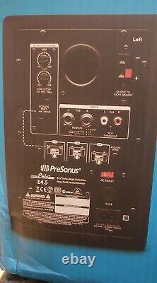 2 (pair) of PreSonus Eris E4.5 4.5 inch high Powered Studio Monitors NIB