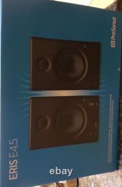 2 (pair) of PreSonus Eris E4.5 4.5 inch high Powered Studio Monitors NIB