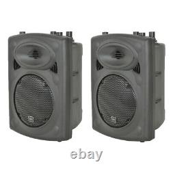 2 x QTX QR8K 8 160W Active Powered PA Speaker or Studio Monitor + covers