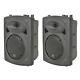 2 x QTX QR8K 8 160W Active Powered PA Speaker or Studio Monitor + covers
