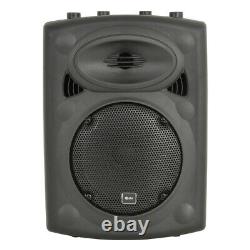 2 x QTX QR8K 8 160W Active Powered PA Speaker or Studio Monitor + covers