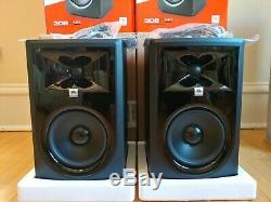 2x(1 pair) JBL 306P MkII Active Speaker Pair Powered Studio Monitors