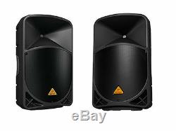 2x Behringer B115W 15 2-Way Wireless Powered Speakers 1000 Watts + Stands PAIR