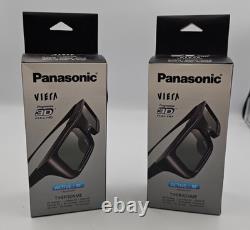 2x Pairs of Panasonic Viera Progressive 3D Glasses TY-ER3D5ME New #1055