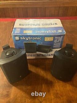 2x Skytec Active Powered 4 Hifi Speakers Pair