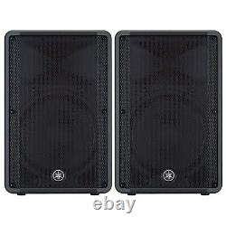 2x Yamaha DBR15 Active PA Speaker 15 Inch 2 Way Powered Loudspeaker (Pair)