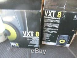 $600 each- PAIR OF KRK VXT8 SPEAKERS Powered Reference MONITOR studio recording