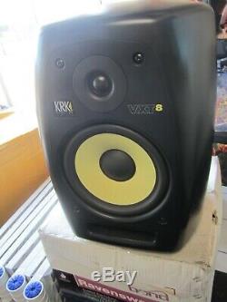 $600 each- PAIR OF KRK VXT8 SPEAKERS Powered Reference MONITOR studio recording