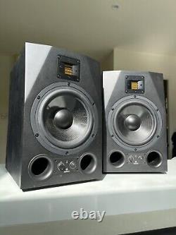 ADAM A8X Studio Monitor Speakers Pair With Power Cables