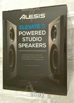 ALESIS ELEVATE 3 MKII Powered Studio Speakers Desktop type Pair in BOX Sealed