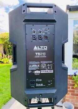 ALTO TS215 1100-WATT 15-INCH 2-WAY Powered Loudspeakers (PAIR) & Speaker Stands