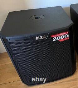 ALTO TS312S 12 Powered Subs Pair 4000Watt For TS312 TS315 SRM450 THUMP 12 etc