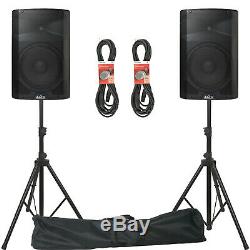 ALTO TX212 Active Powered PA DJ Speakers PAIR With Stands, Bag and cables
