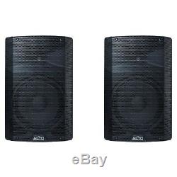 ALTO TX212 Active Powered PA DJ Speakers PAIR With Stands, Bag and cables