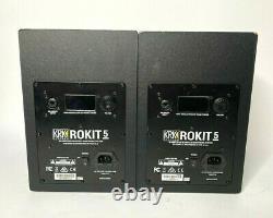 A Pair of Pre-owned KRK Rokit 5 Powered Studio Monitor Black (Pair) no cables