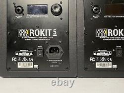 A Pair of Pre-owned KRK Rokit 5 Powered Studio Monitor Black (Pair) no cables