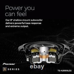A-Series TS-A2000LD2 8 Subwoofer 700W Max, Shallow-Mount Design, Deep Bass in