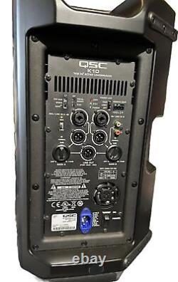 A pair Of QSC K10 Powered PA Speaker System