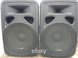 A pair of Ekho Sound PL15A high power speakers