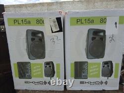 A pair of Ekho Sound PL15A high power speakers