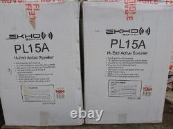 A pair of Ekho Sound PL15A high power speakers