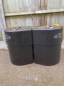 A pair of JBL EON G10 Powered PA/Monitor Speakers with cables and hard cases