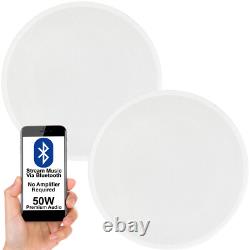 Active Bluetooth Ceiling Speaker Kit 50W Wireless Audio HiFi Streaming System