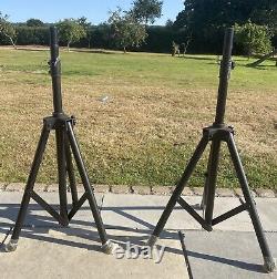 Active DJ Power speakers (PAK 112/SW) (pair of speakers) with stands