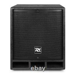 Active DJ Speaker Package, 12 Subwoofer with Pair of 6.5 PA Speakers, PD1200