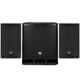 Active DJ Speaker Package 18 Subwoofer with Pair of 10 PA Speakers, PD1800