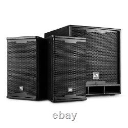 Active PA Speaker Kit 15 Subwoofer with Pair of 8 Tops & Dual Stand PD1500