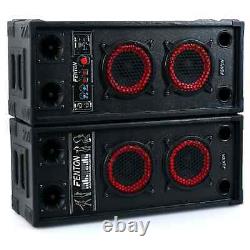 Active Passive Speaker PA DJ System Pair 6.5 Monitor Disco Live MP3 USB SD 600W