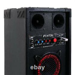 Active Passive Speaker PA DJ System Pair 6.5 Monitor Disco Live MP3 USB SD 600W